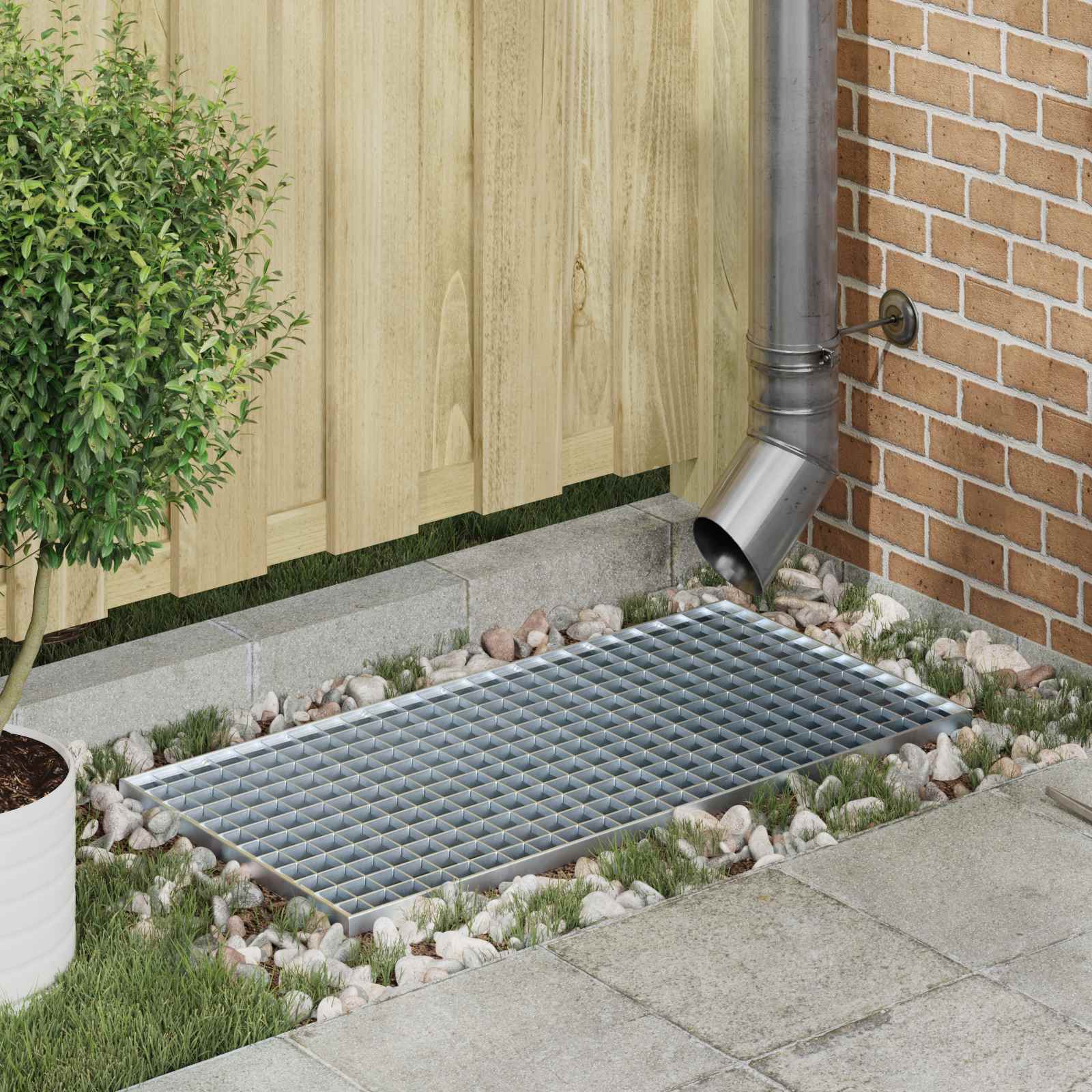 Grata Argento 80 X 40 X 2 Cm Acciaio Zincato A Caldo