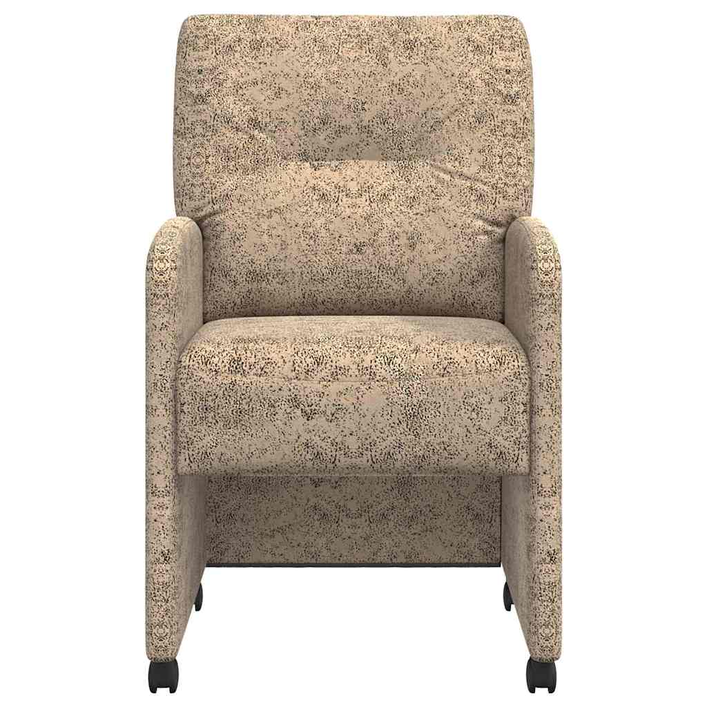 Sedie Da Pranzo Con Ruote 2 Pcs Grigio Chiaro 57 X 67 X 95 cm - Image 4