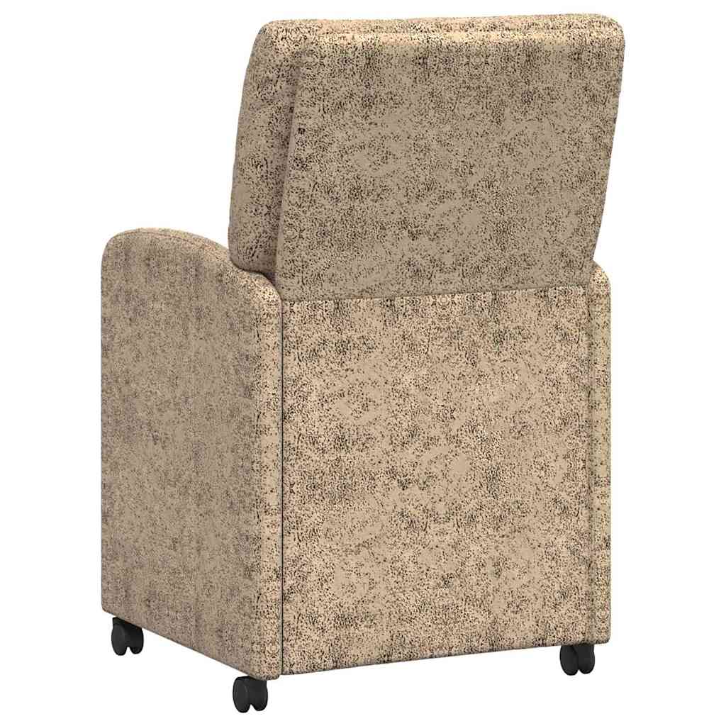 Sedie Da Pranzo Con Ruote 2 Pcs Grigio Chiaro 57 X 67 X 95 cm - Image 6