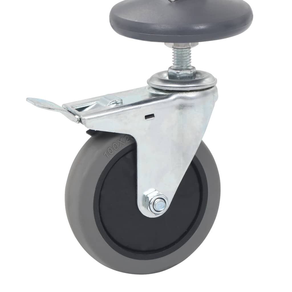 Carrello Da Cucina Per 16 Vassoi 38x55x163 Cm In Acciaio Inox - Image 4