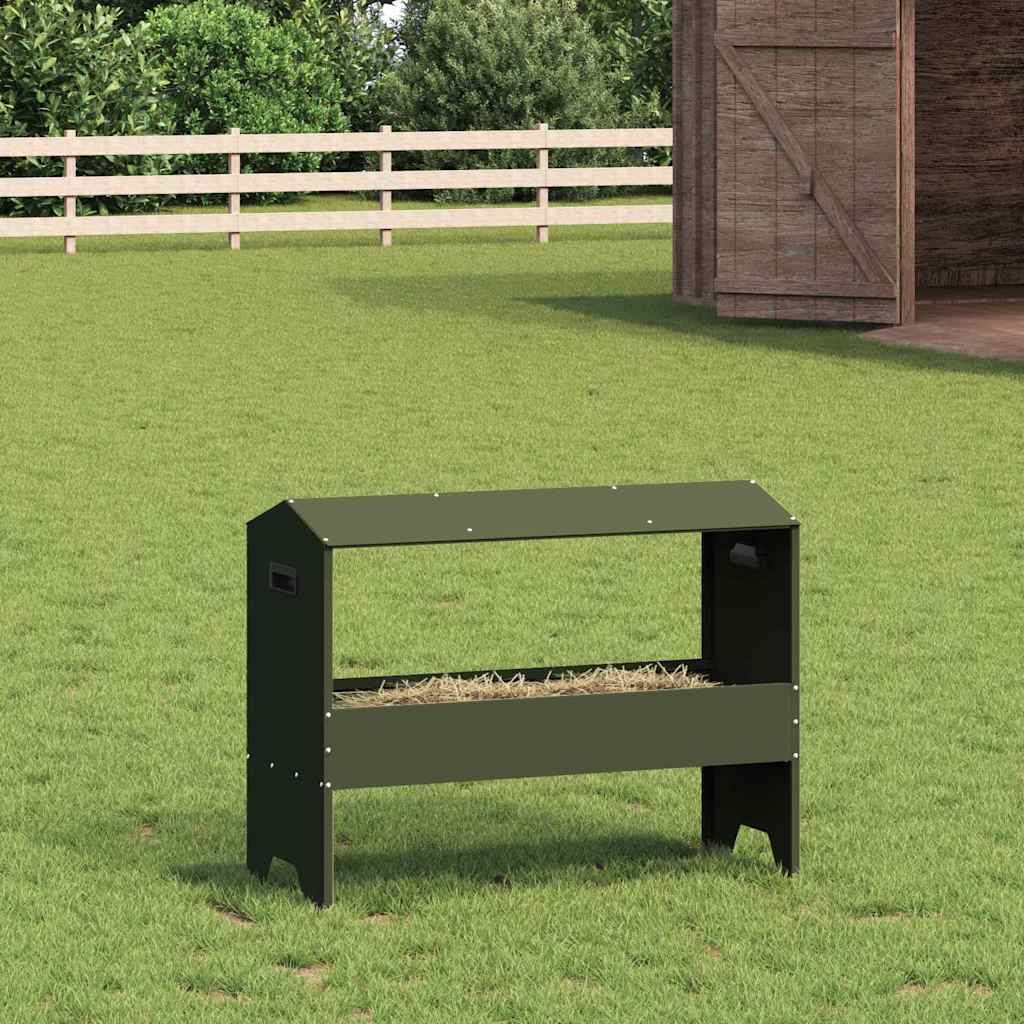 Abbeveratoio Per Bestiame Verde Oliva 79 X 35 X 62 cm