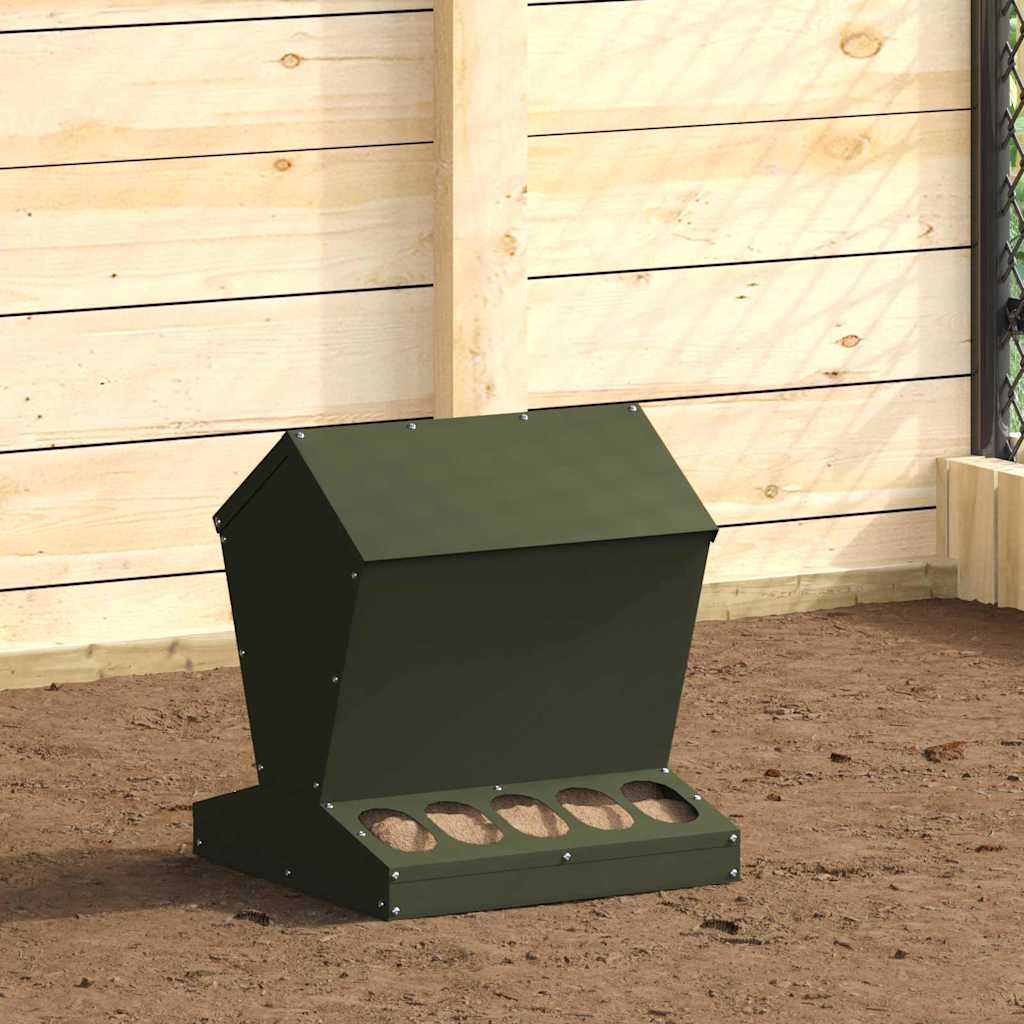 Feeder Per Pollo Verde Oliva 40 X 40 X 45 cm