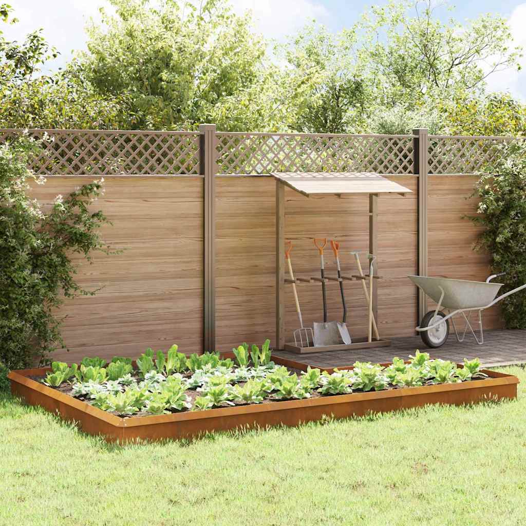 Recinzioni Per Lumache 16 Pcs Ruggine