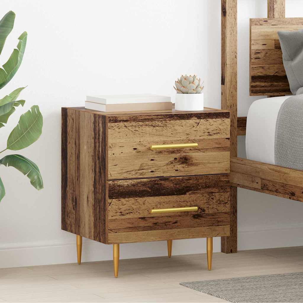 Armadio Da Notte 2 Pcs Legno Vecchio 40 X 35 X 47,5 cm