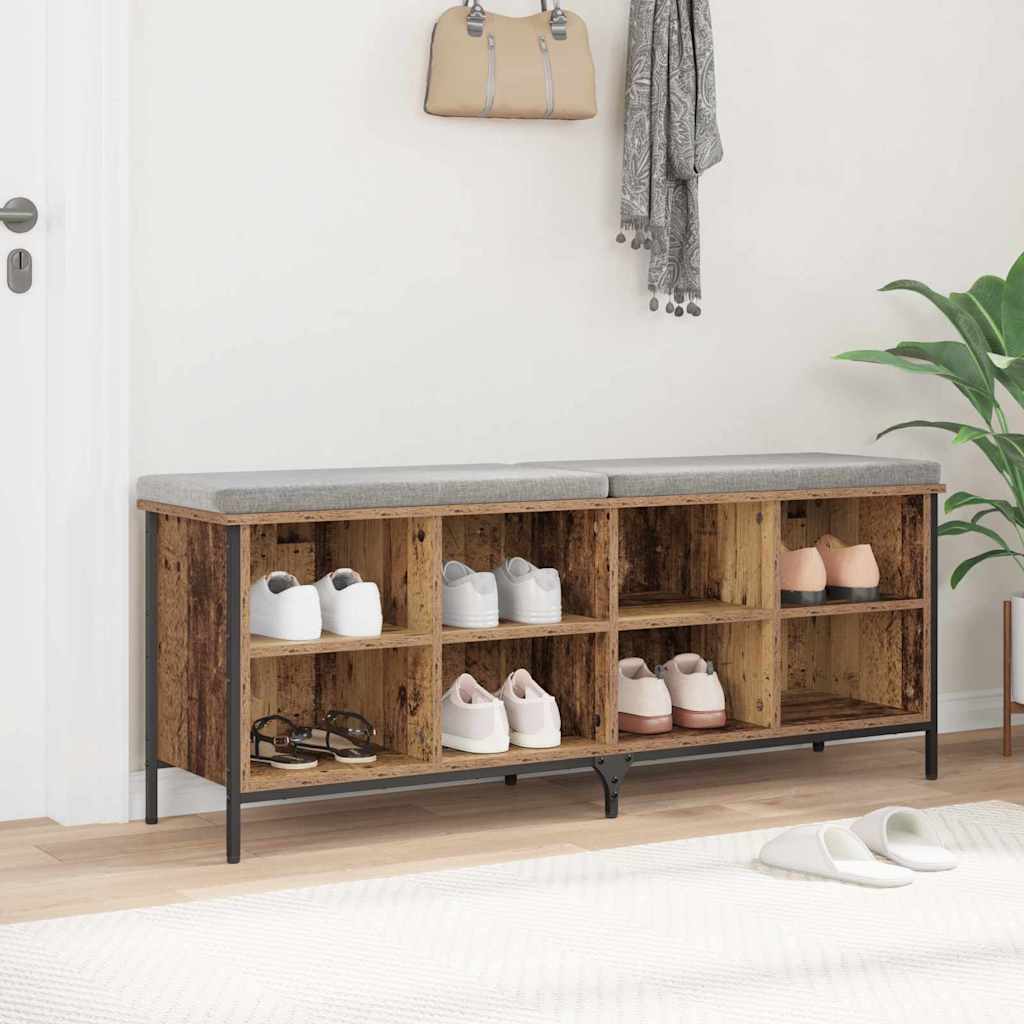 Mobile Per Scarpe Legno Vecchio 131 X 35 X 50 cm - Image 4