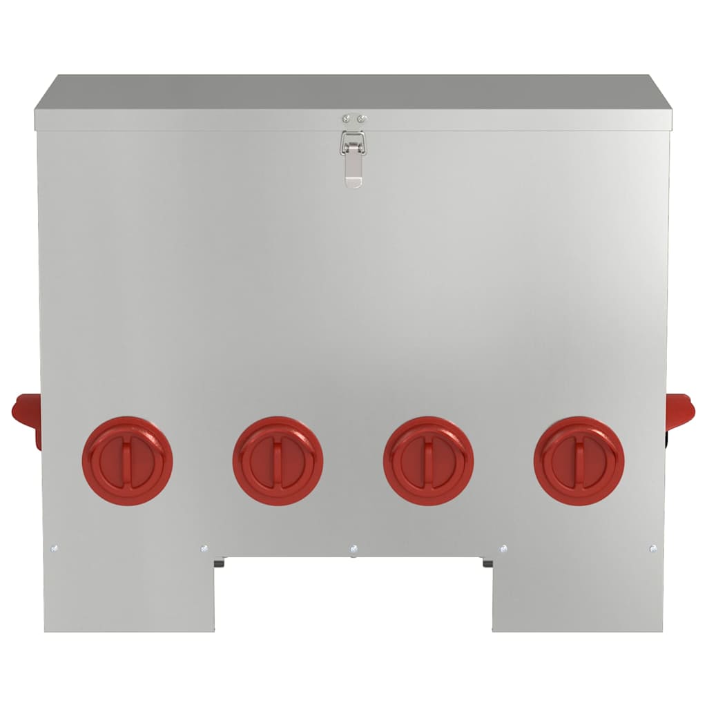 Feeder Per Pollo 2 Pcs Argento 60.5 X 29 X 51 cm - Image 5