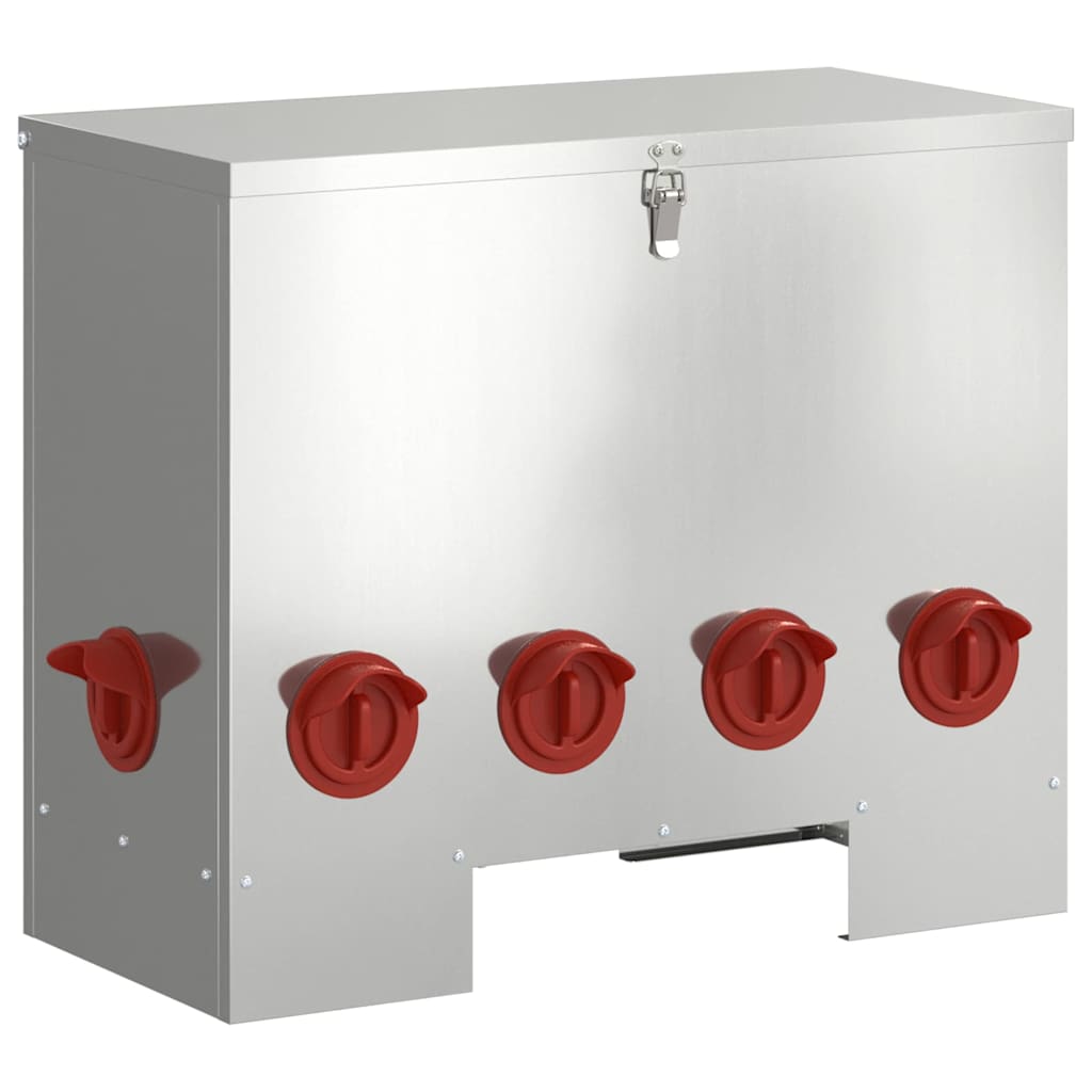 Feeder Per Pollo 2 Pcs Argento 60.5 X 29 X 51 cm - Image 4