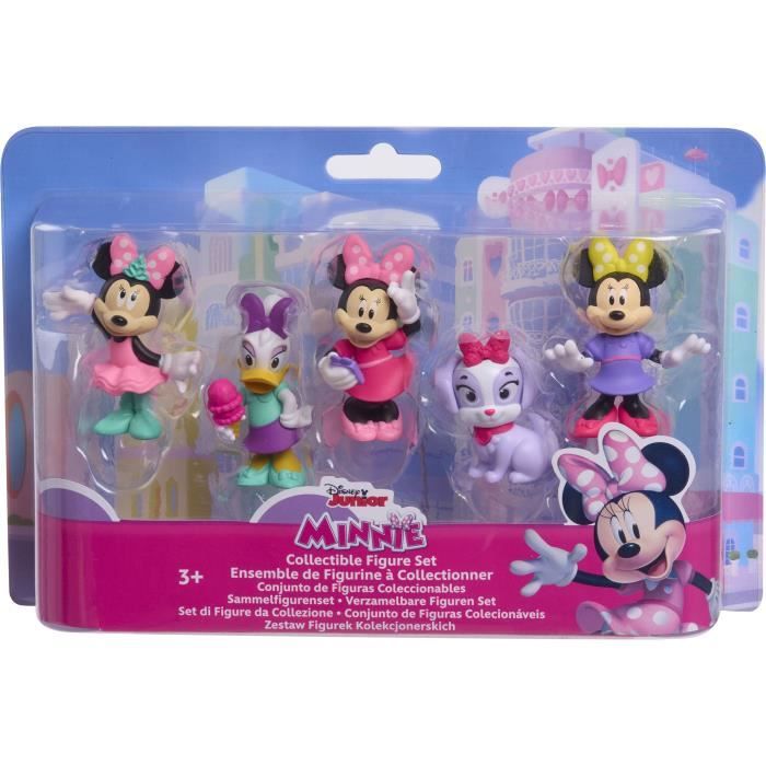 Statuine - Disney Minnie Mouse - Confezione Da 5 Figurine Di Minnie Mouse - Non Articolate, 6 cm