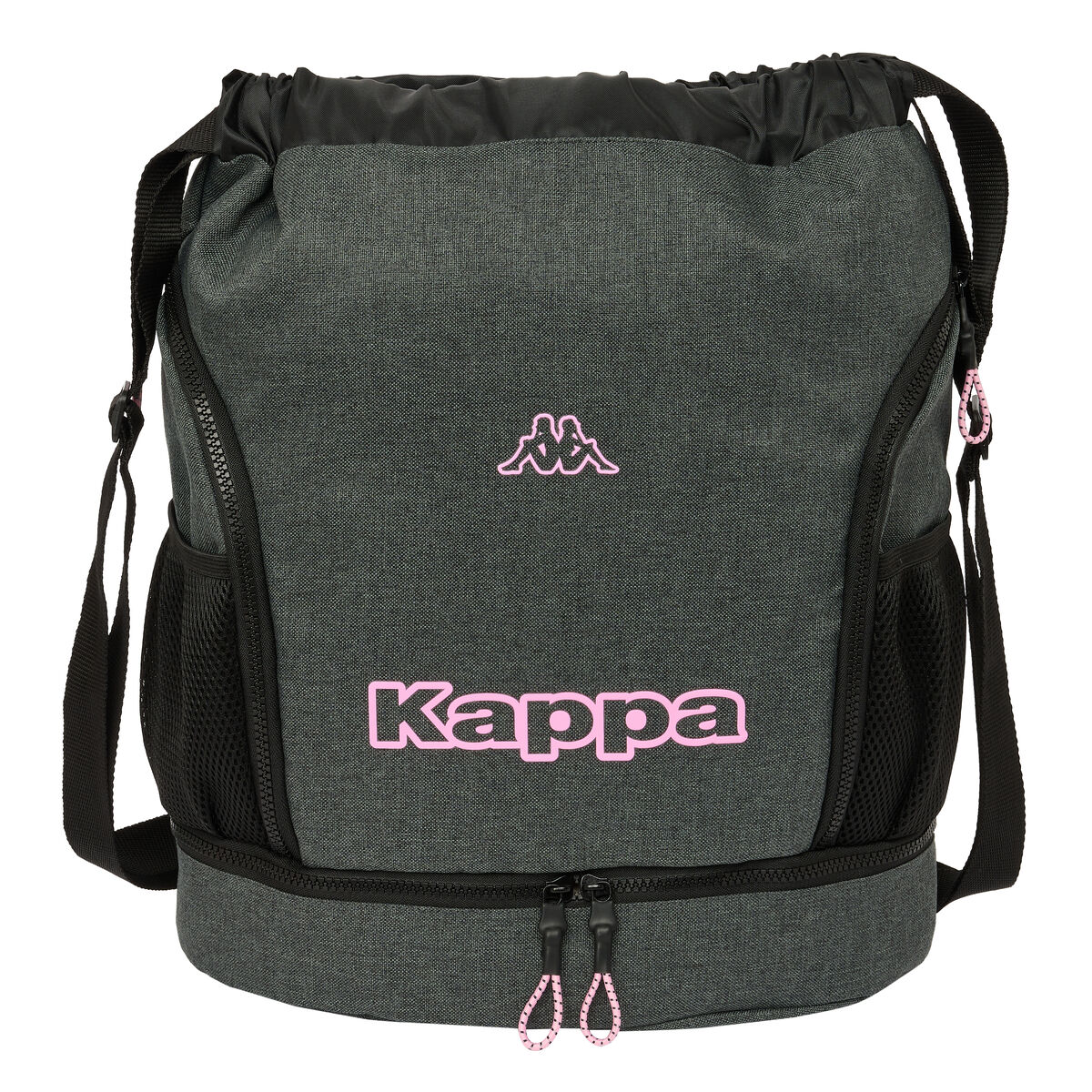 Zaino A Sacca Per Bambini Kappa Silver Pink Grigio 35 X 40 X 1 cm
