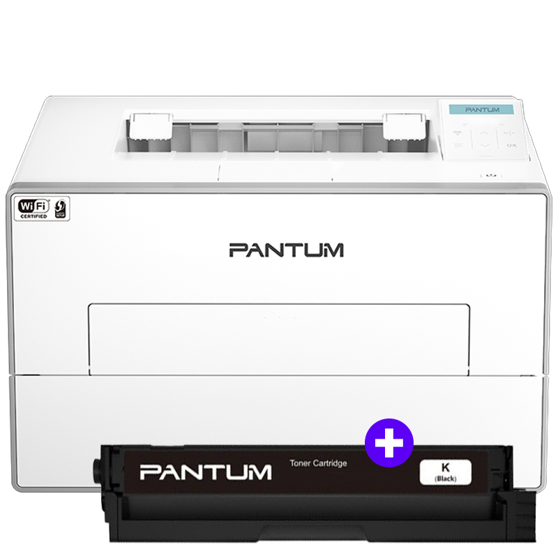 (bundle) Pantum Bp4200dw - Stampante Laser Monocromatica A4 - Wifi + Lan - 33 Ppm + Toner Originale PL-A4201h