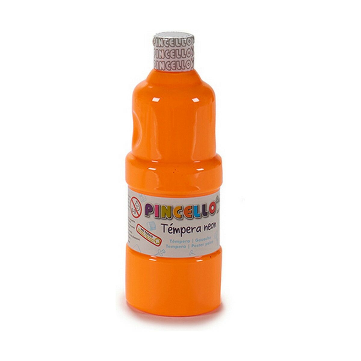 Tempere Pincello Neon Arancio 400 ml (6 Unità)