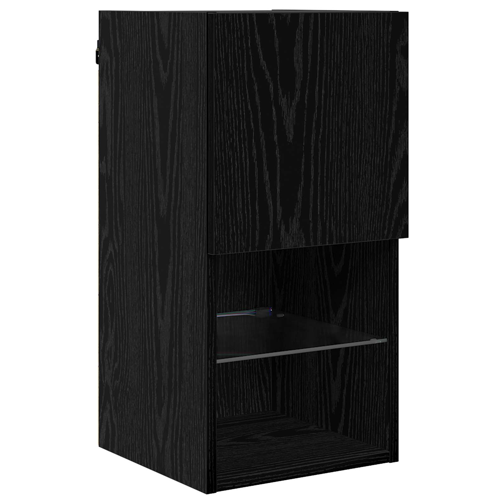 vidaXL Unité murale de TV 6 pcs Chêne noir Bois d'ingénierie - Image 6