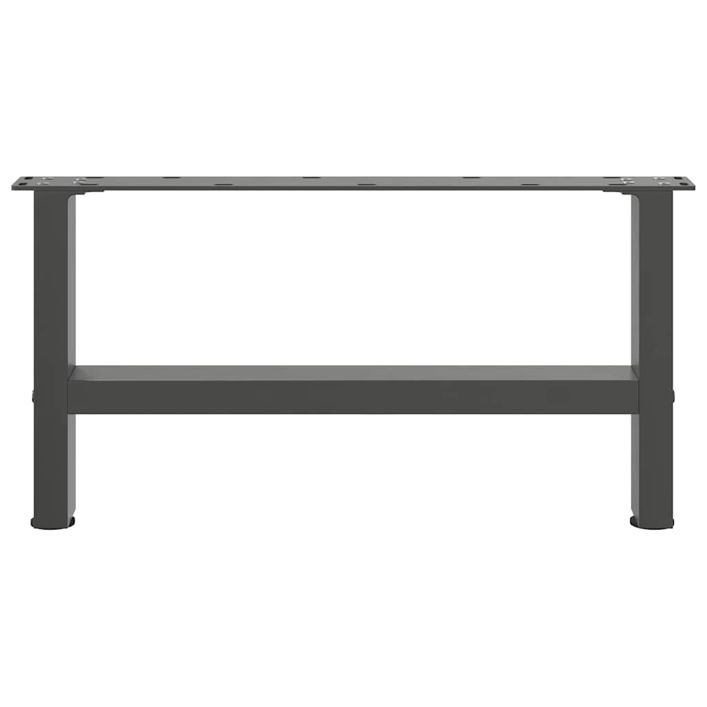vidaXL Patas para mesa de centro antracita (2 unidades, 60 x 30-31 cm, acero) - Image 5