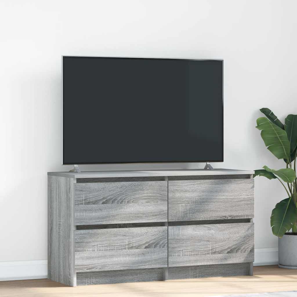 vidaXL Mueble de TV madera contrachapada gris Sonoma 100x35x54 cm