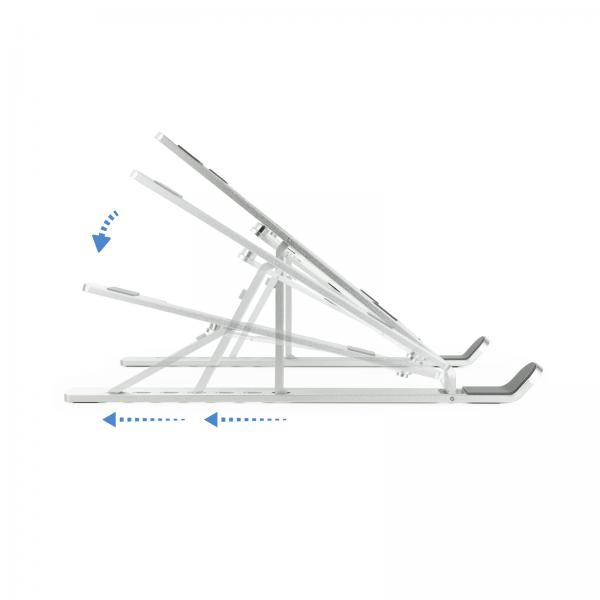 Supporto Pieghevole e Regolabile per PC Portatile TooQ TQLRS0033-AL 11" - 15" - Image 3