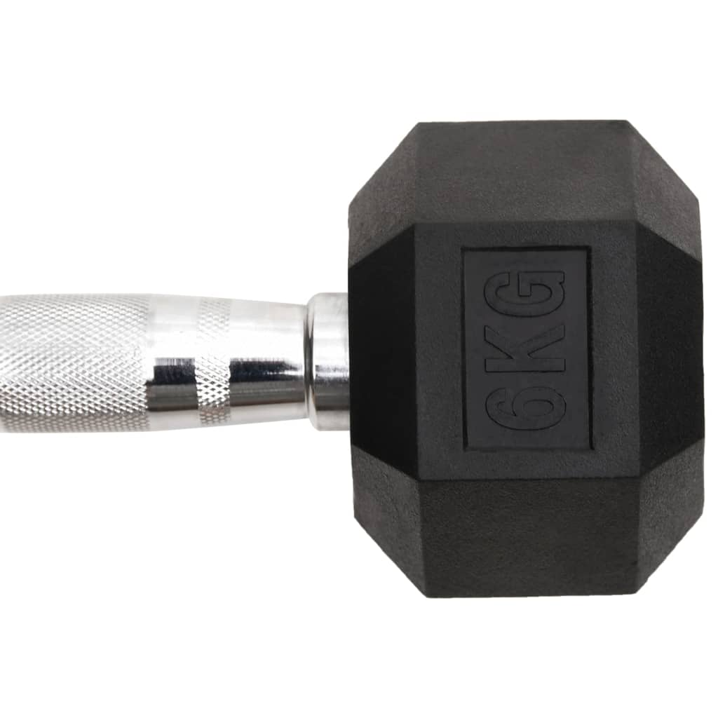 vidaXL Kurzhanteln 2 Stk. 12 kg Gesamt Gusseisen - Image 6