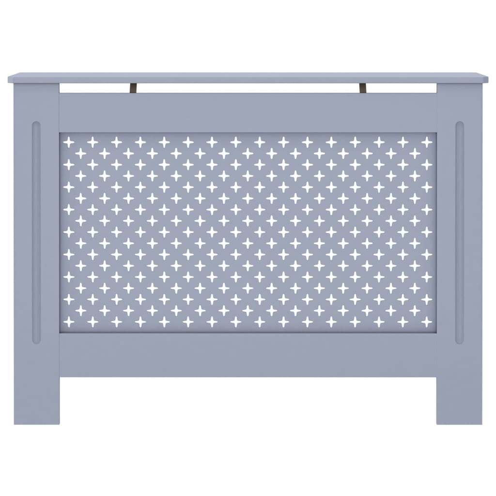 vidaXL Heizkörperverkleidung Anthrazit 112x19x81,5 cm MDF - Image 3