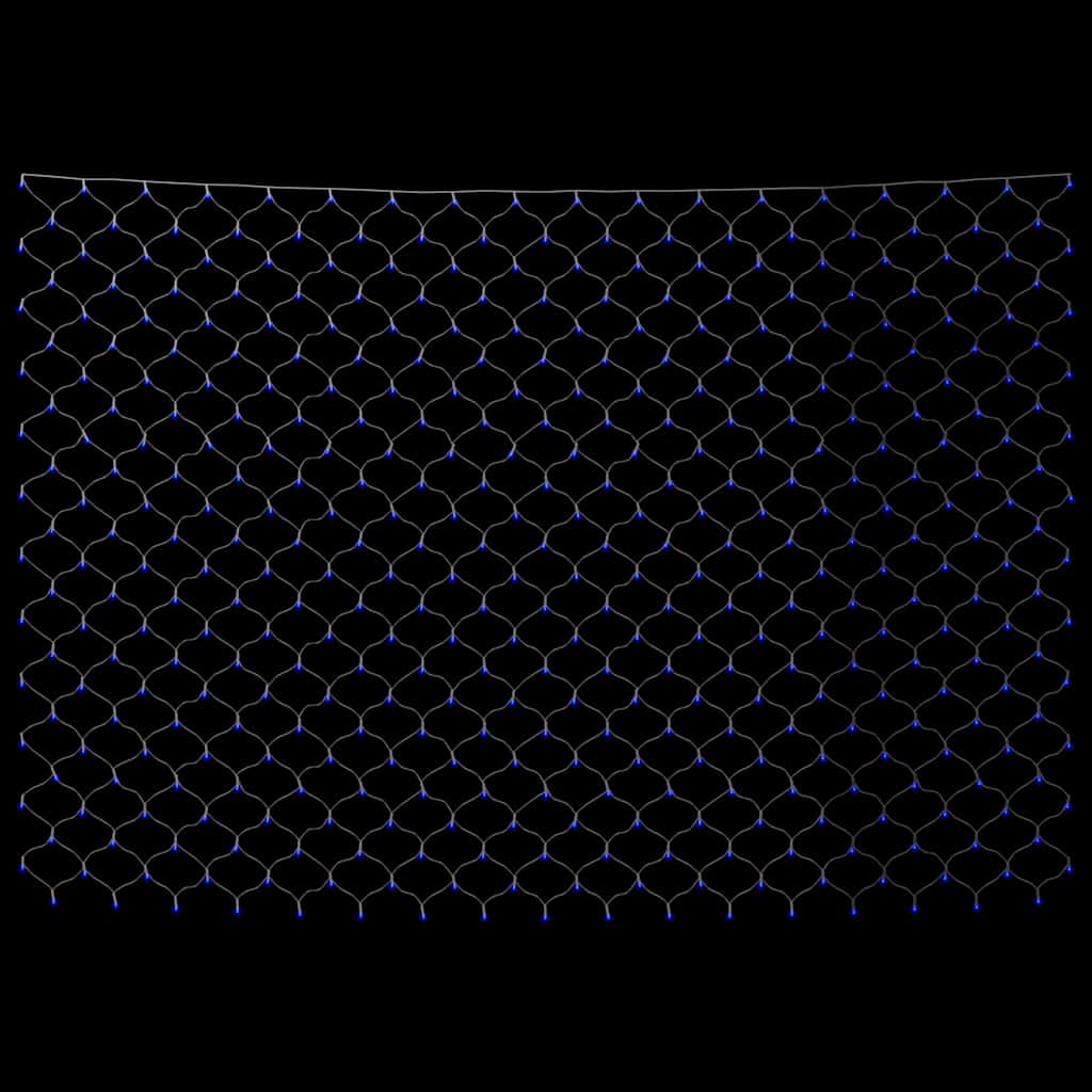 vidaXL Weihnachts-Lichternetz Blau 4x4 m 544 LEDs Indoor Outdoor - Image 4