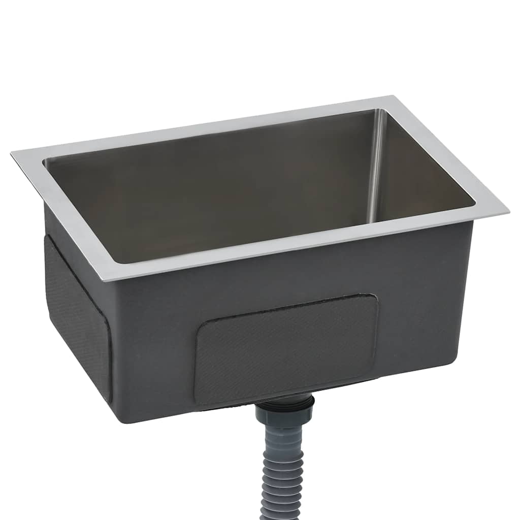 vidaXL Handgefertigte Küchenspüle Edelstahl - Image 4