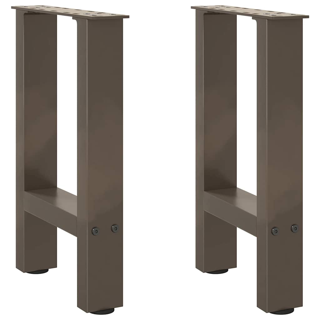 vidaXL Patas para mesa de centro de acero natural (2 unidades, 38 x 42-43 cm)