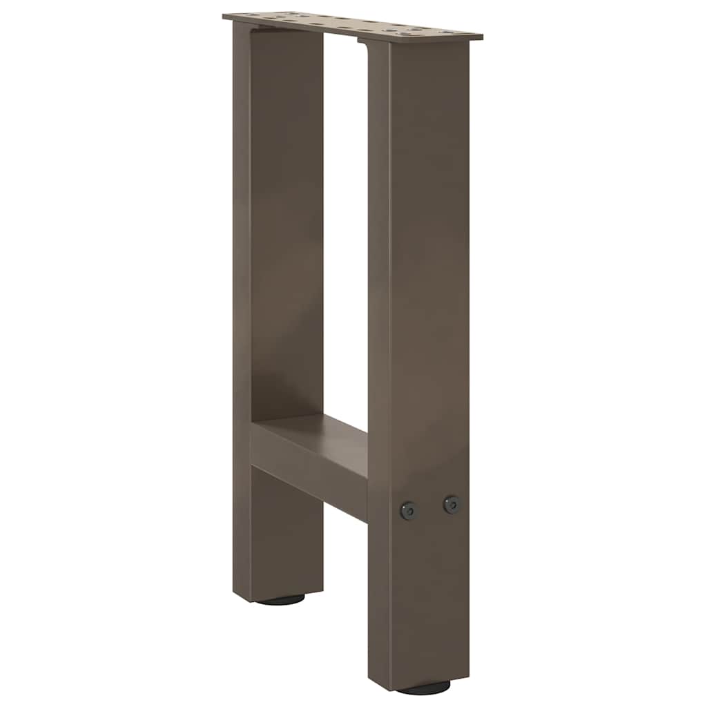 vidaXL Patas para mesa de centro de acero natural (2 unidades, 38 x 42-43 cm) - Image 4