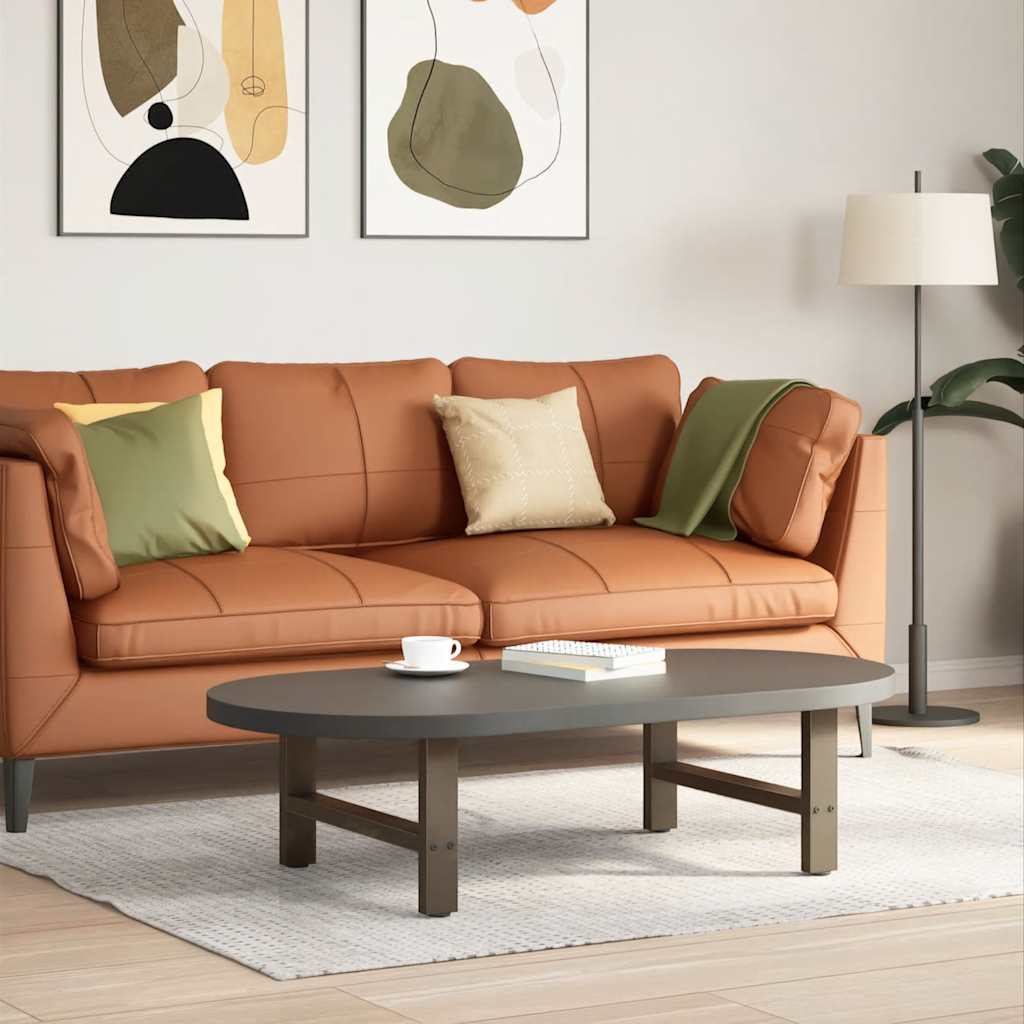 vidaXL Patas para mesa de centro de acero natural (2 unidades, 60 x 30-31 cm)