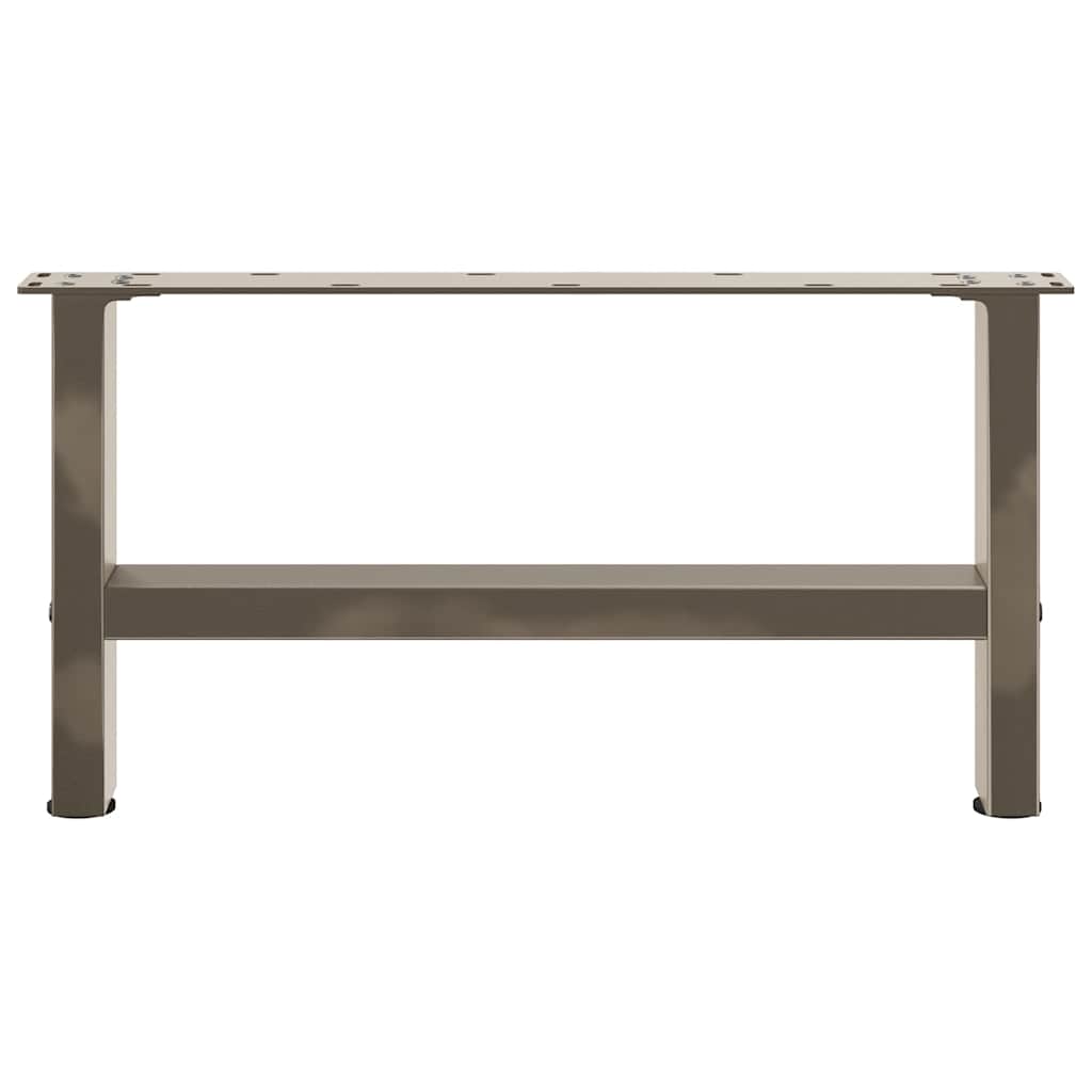 vidaXL Patas para mesa de centro de acero natural (2 unidades, 60 x 30-31 cm) - Image 5