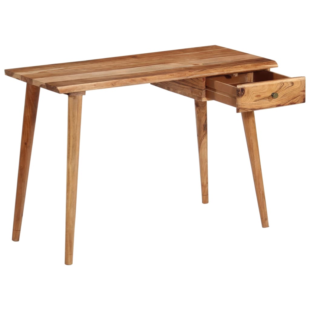 vidaXL Schreibtisch Akazienholz Massiv 110 x 50 x 76 cm - Image 5