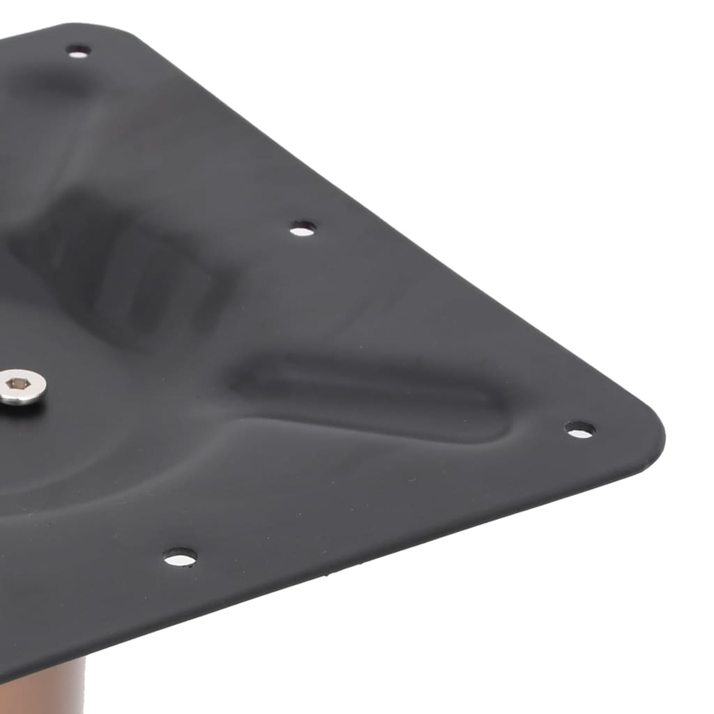 vidaXL Pata de mesa de bistró acero inoxidable latón 70x40x72 cm - Image 4