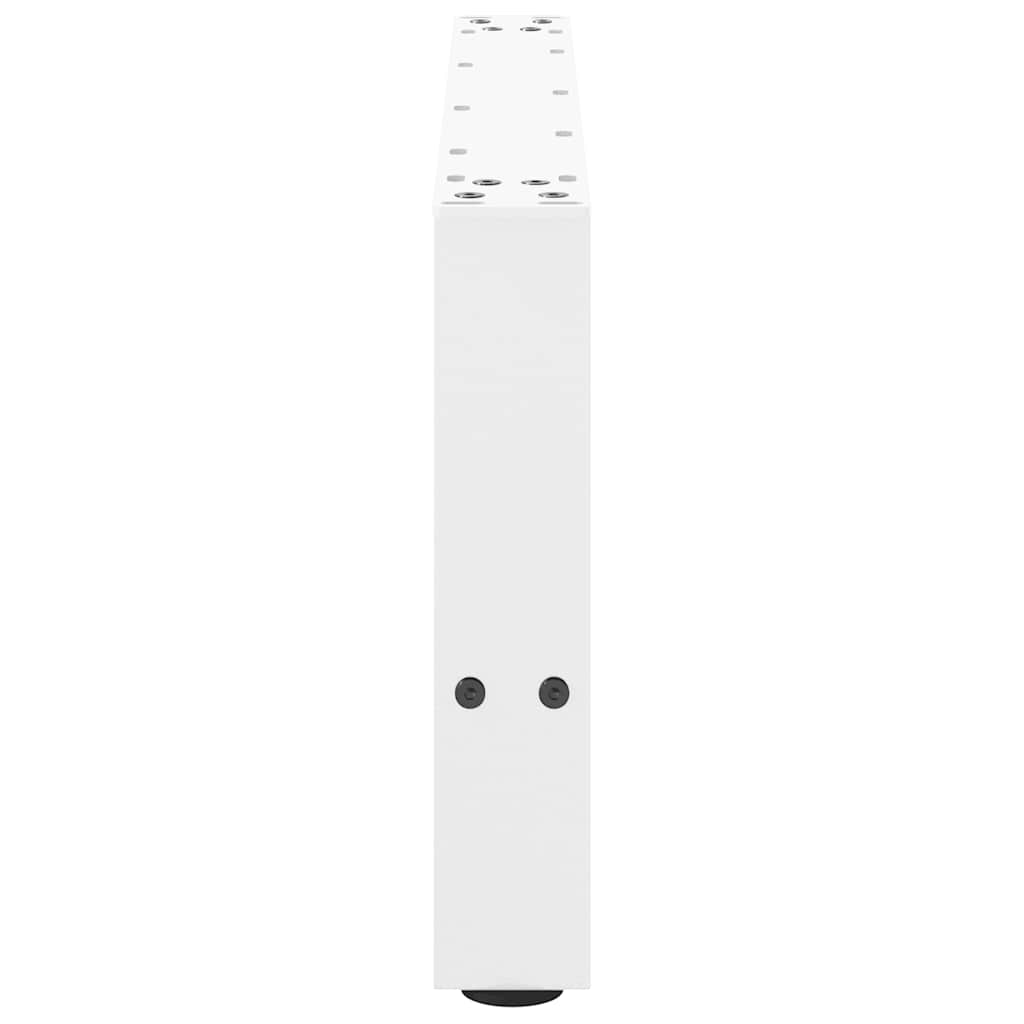 vidaXL Patas para mesa de centro blancas (2 unidades, 60 x 30-31 cm, acero) - Image 6