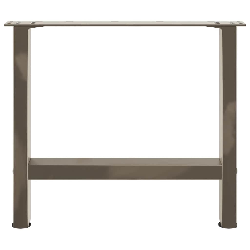 vidaXL Patas para mesa de centro de acero natural (2 unidades, 50 x 42-43 cm) - Image 5