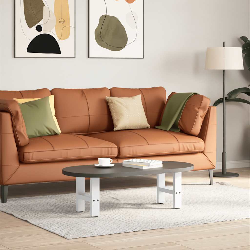 vidaXL Patas para mesa de centro blancas (2 unidades, 30 x 31 cm, acero)