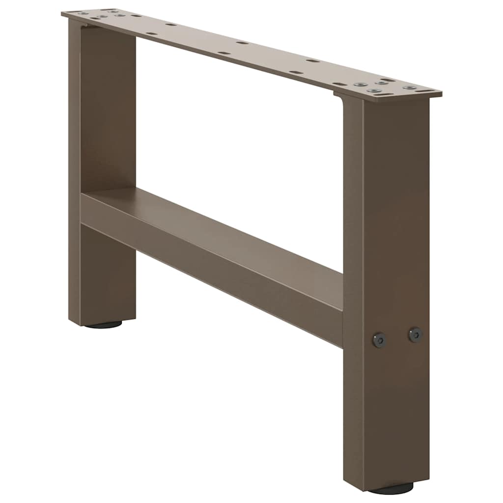 vidaXL Patas para mesa de centro de acero natural (2 unidades, 70 x 30-31 cm) - Image 3