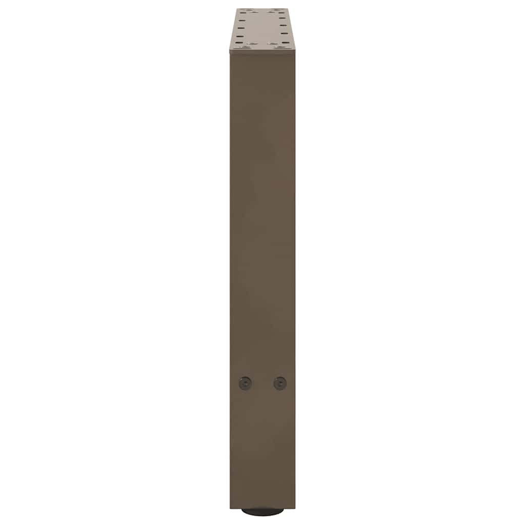 vidaXL Patas para mesa de centro de acero natural (2 unidades, 60 x 42-43 cm) - Image 6
