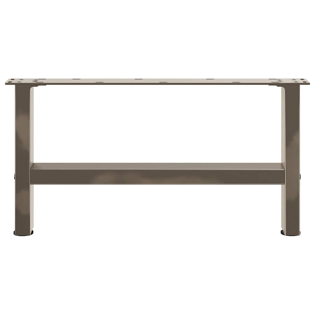 vidaXL Patas para mesa de centro de acero natural (2 unidades, 70 x 30-31 cm) - Image 5