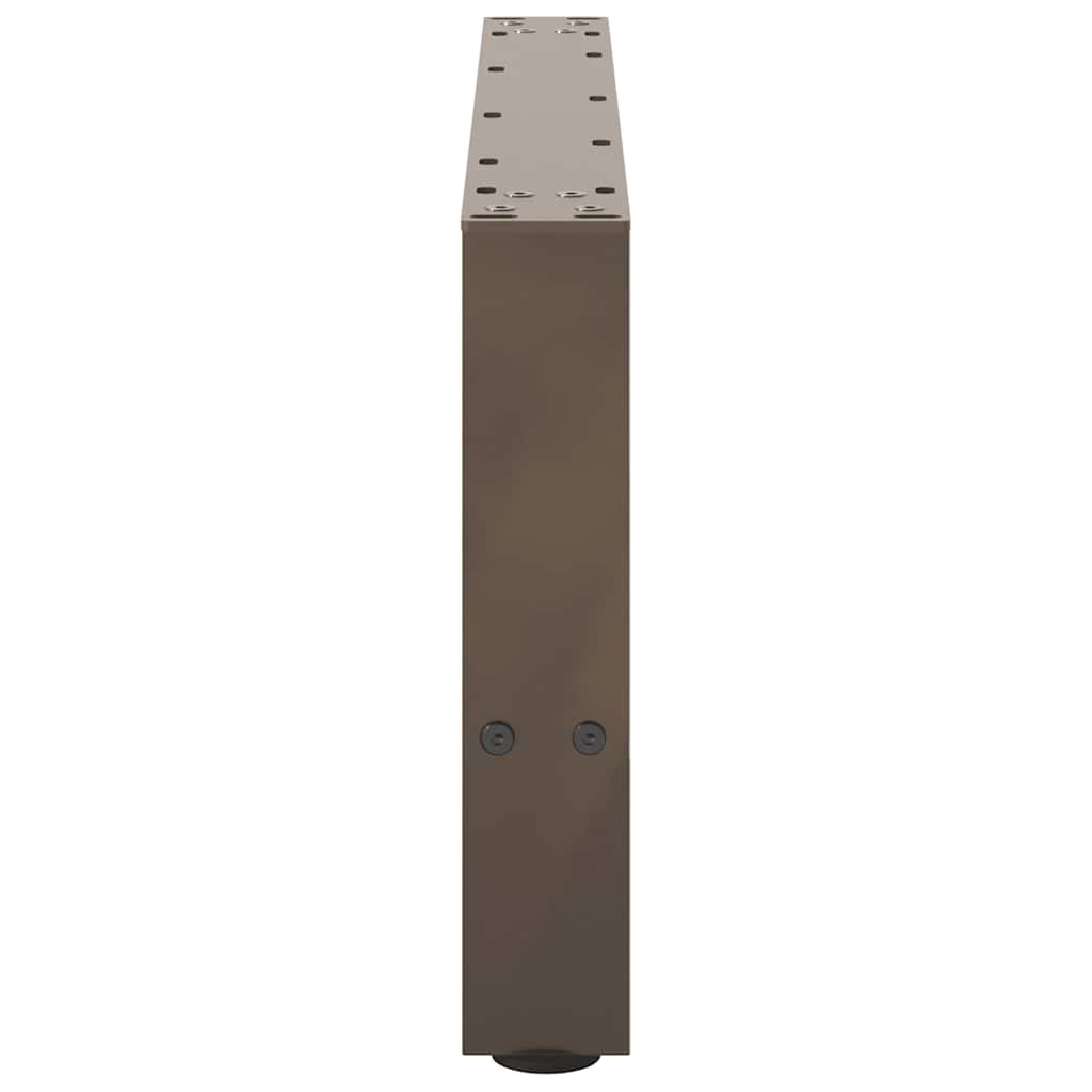 vidaXL Patas para mesa de centro de acero natural (2 unidades, 70 x 30-31 cm) - Image 6