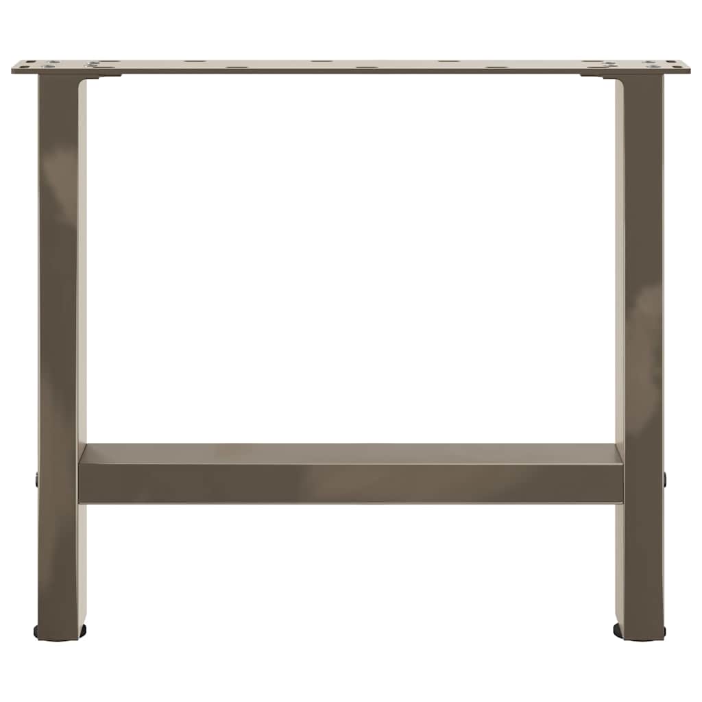 vidaXL Patas para mesa de centro de acero natural (2 unidades, 60 x 42-43 cm) - Image 5