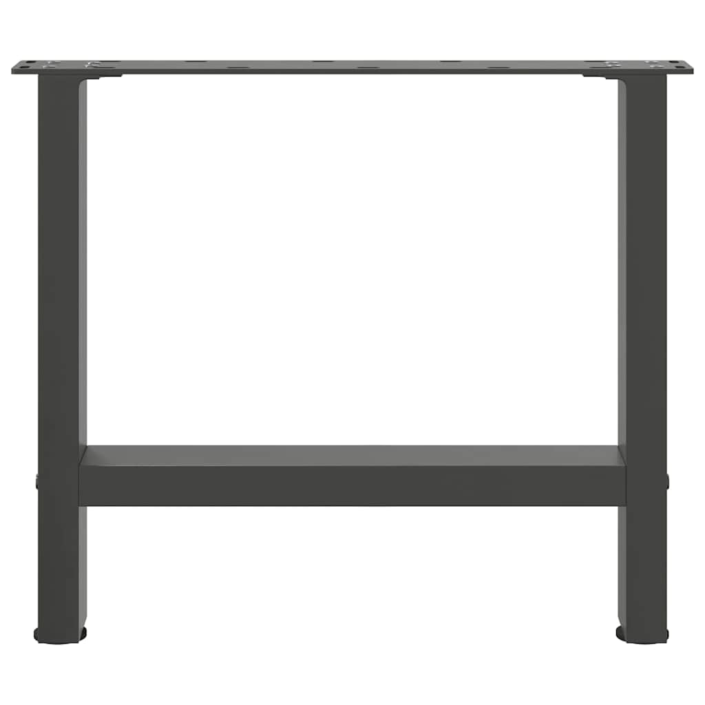 vidaXL Patas para mesa de centro antracita (2 unidades, 60 x 42-43 cm, acero) - Image 5