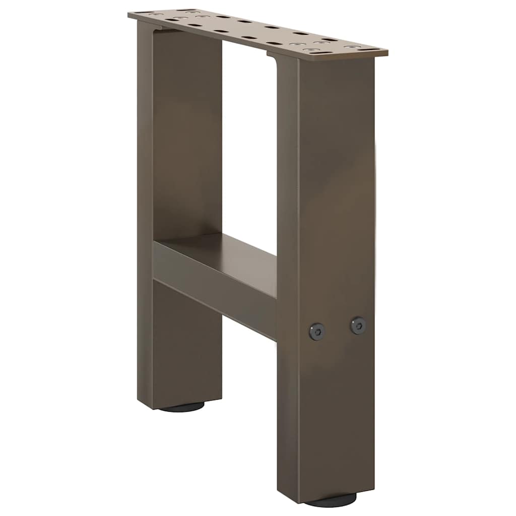 vidaXL Patas para mesa de centro de acero natural (2 unidades, 30 x 30-31 cm) - Image 3