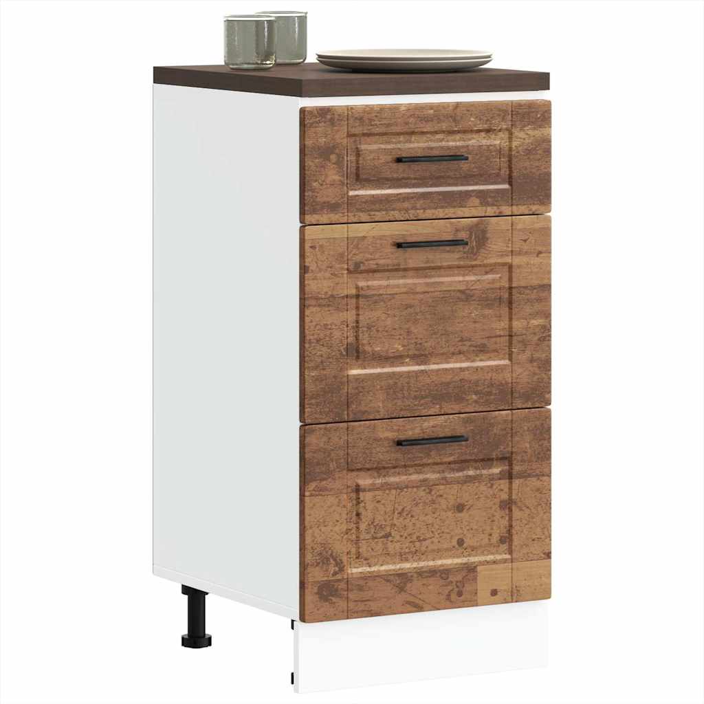 vidaXL Mueble bajo de cocina porto madera vieja madera reconstituida