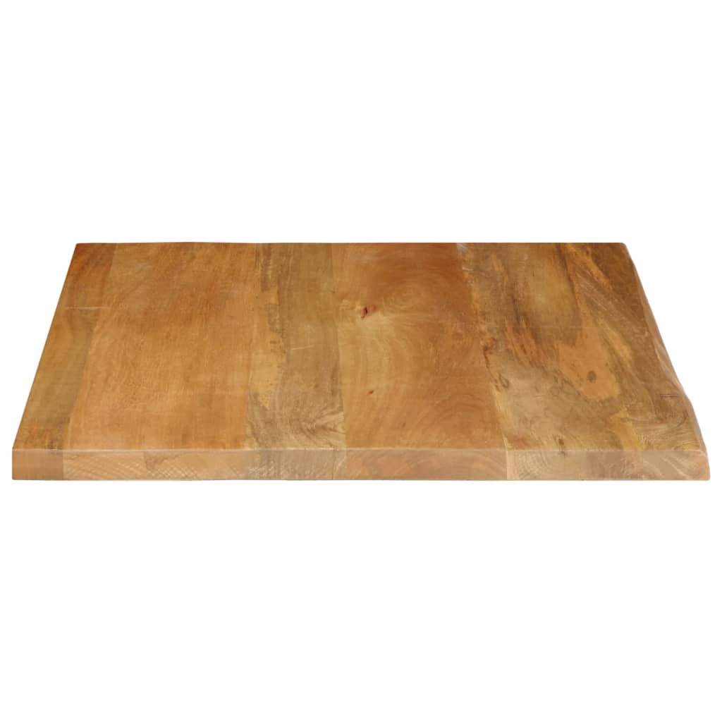 vidaXL Tablero de mesa borde natural madera maciza mango 80x80x2,5 cm - Image 4