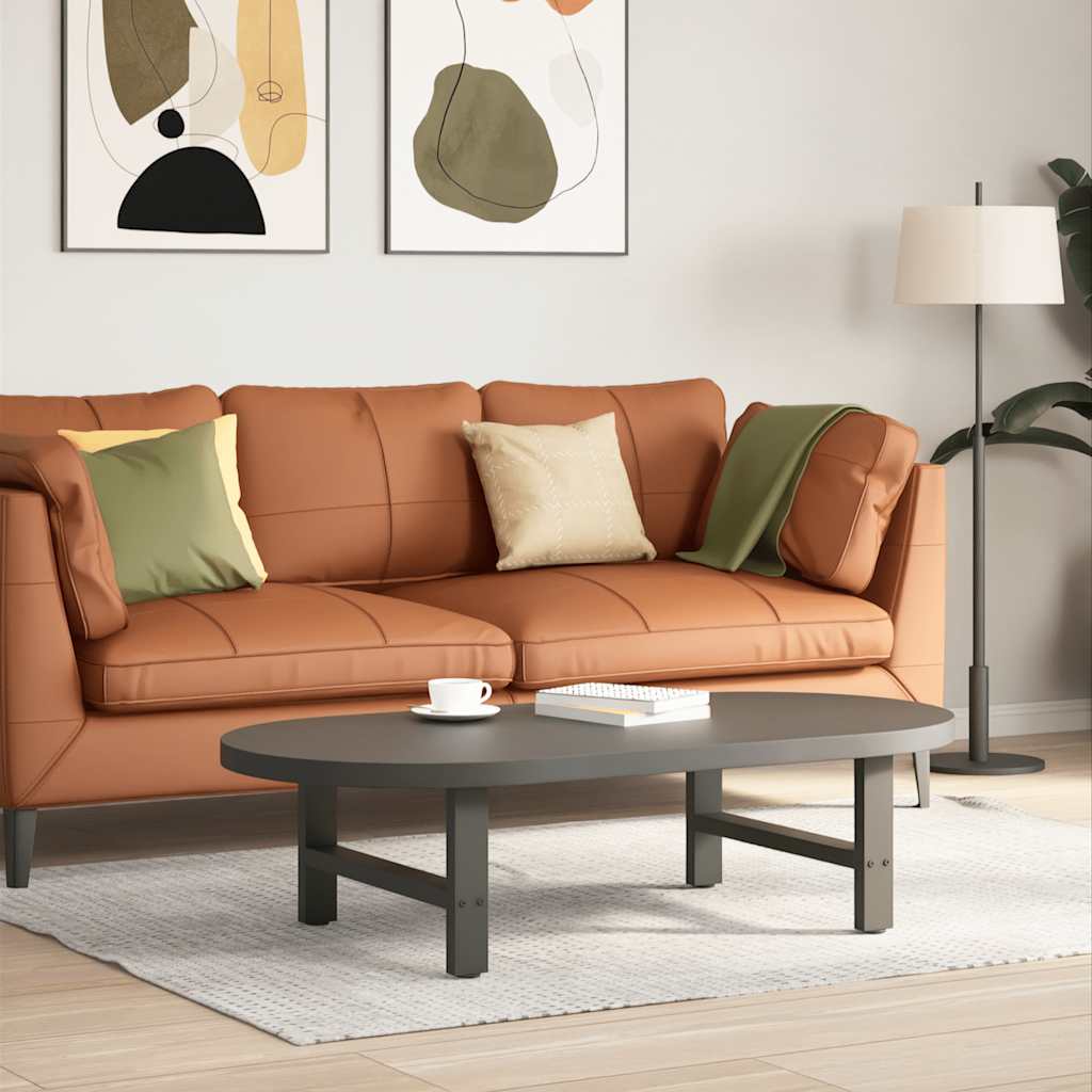 vidaXL Patas para mesa de centro antracita (2 unidades, 70 x 30-31 cm, acero)