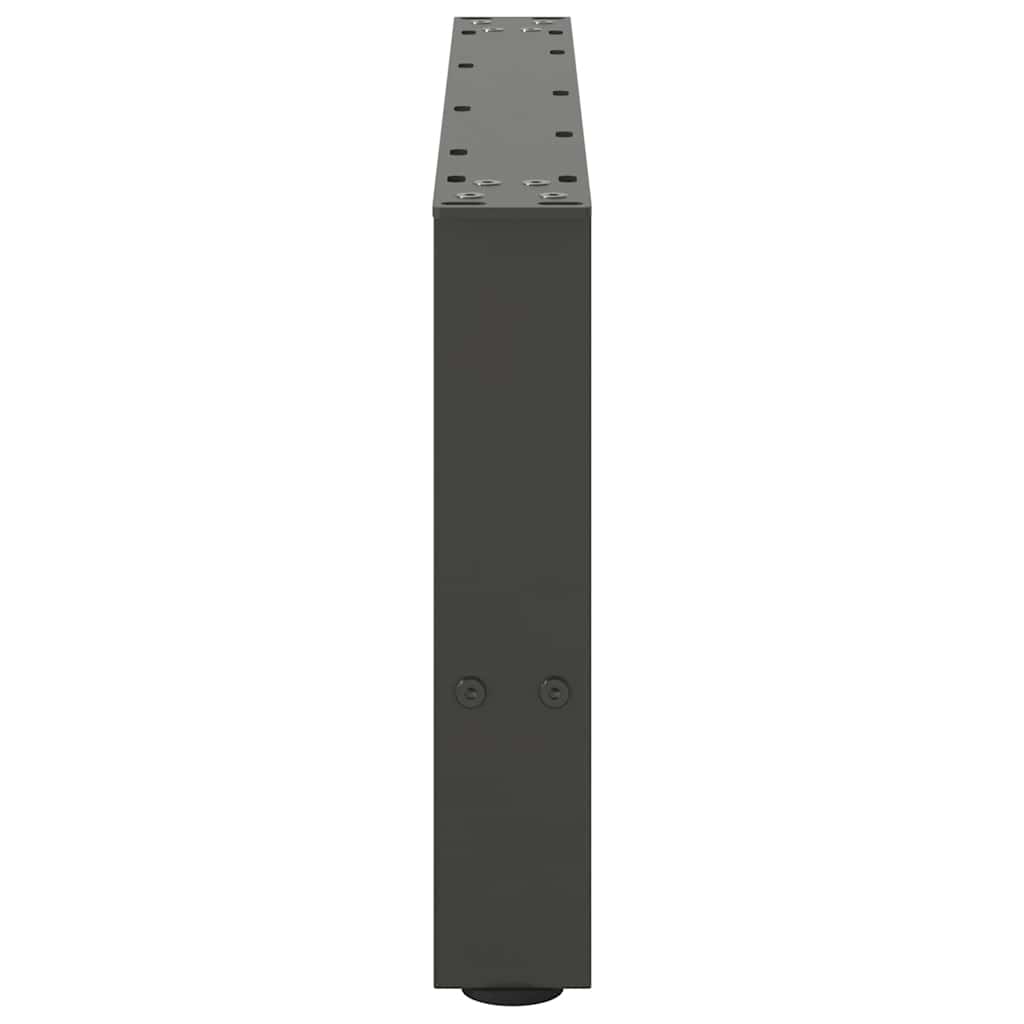 vidaXL Patas para mesa de centro antracita (2 unidades, 70 x 30-31 cm, acero) - Image 6