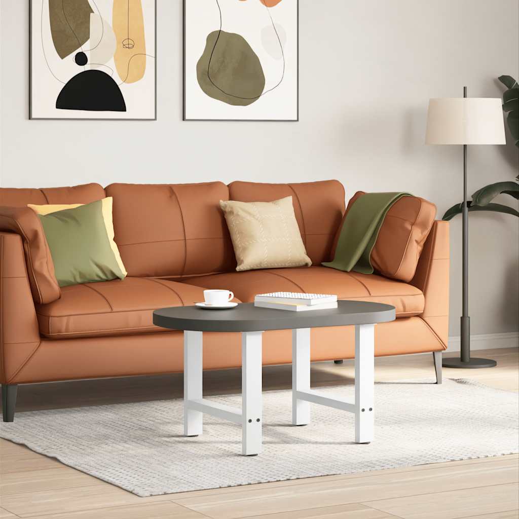 vidaXL Patas para mesa de centro blancas (2 unidades, 50 x 42-43 cm, acero)