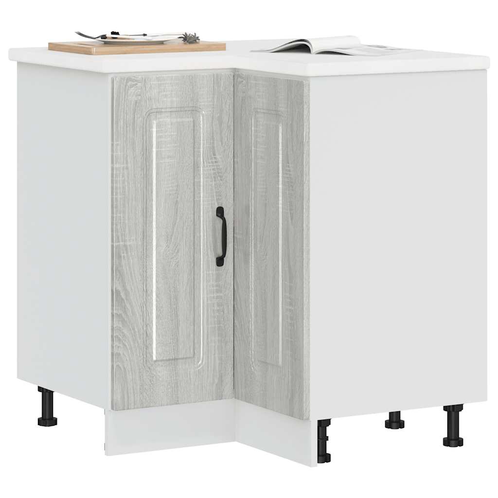 vidaXL Mueble de cocina esquina Kalmar gris sonoma madera ingeniería