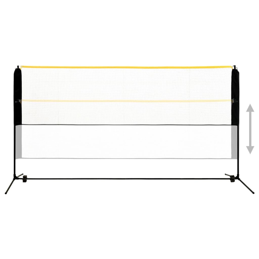 vidaXL Red de bádminton ajustable metal 300x103x94-158 cm - Image 3