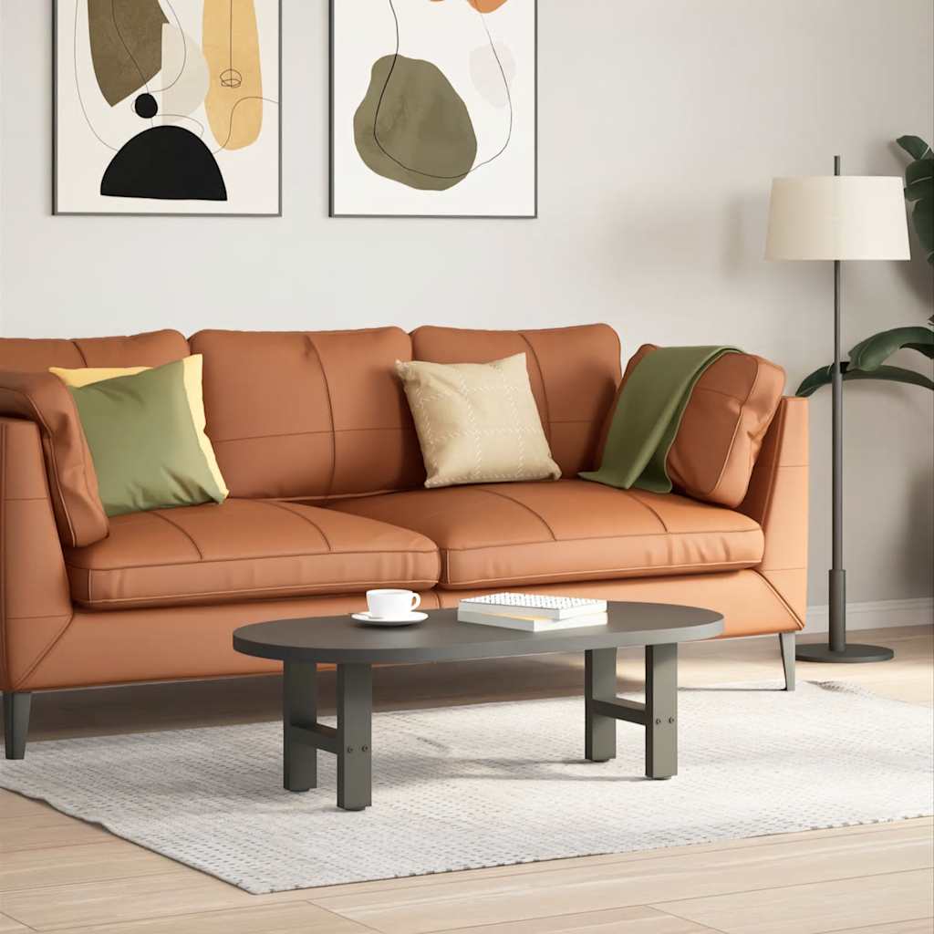 vidaXL Patas para mesa de centro antracita (2 unidades, 40 x 30-31 cm, acero)