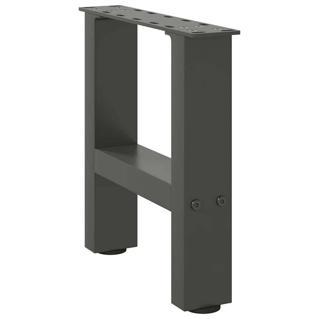 vidaXL Patas para mesa de centro antracita (2 unidades, 30 x 31 cm, acero) - Image 3
