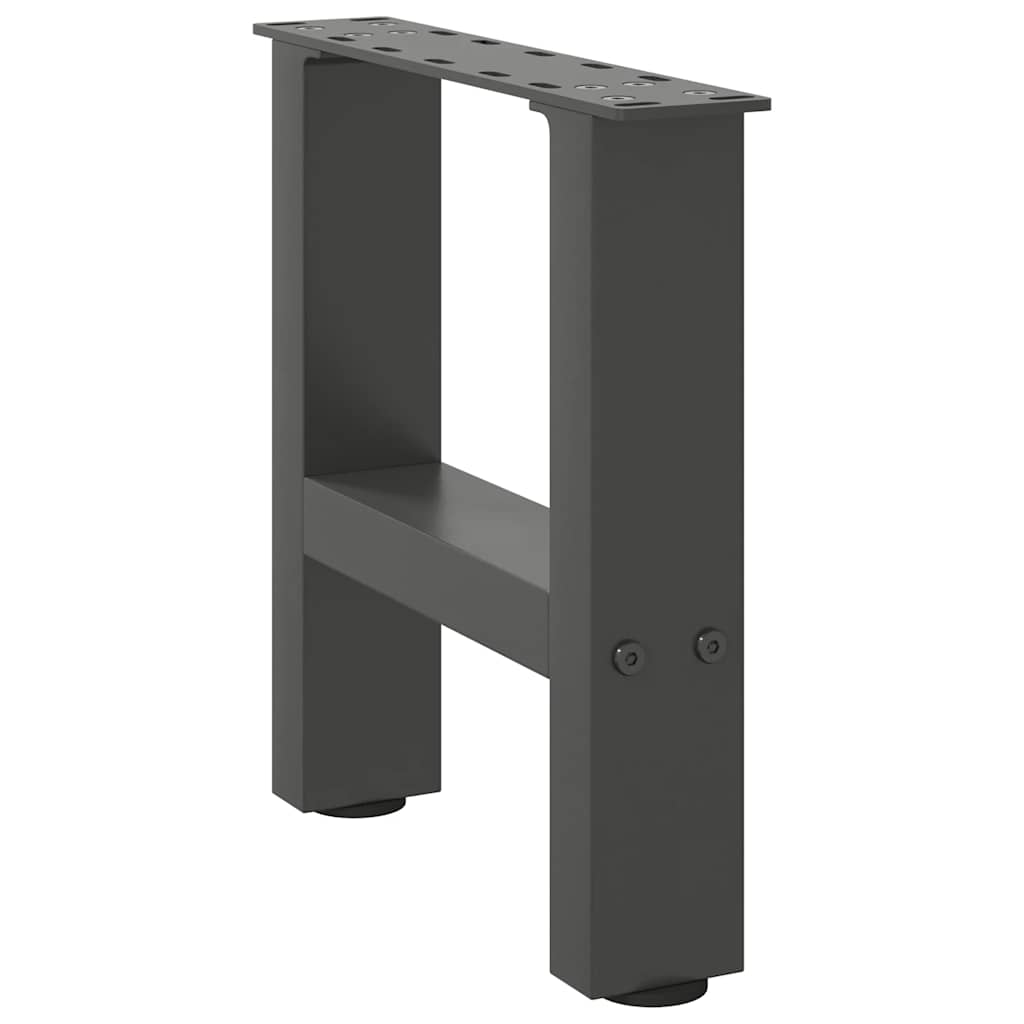 vidaXL Patas para mesa de centro antracita (2 unidades, 40 x 30-31 cm, acero) - Image 3