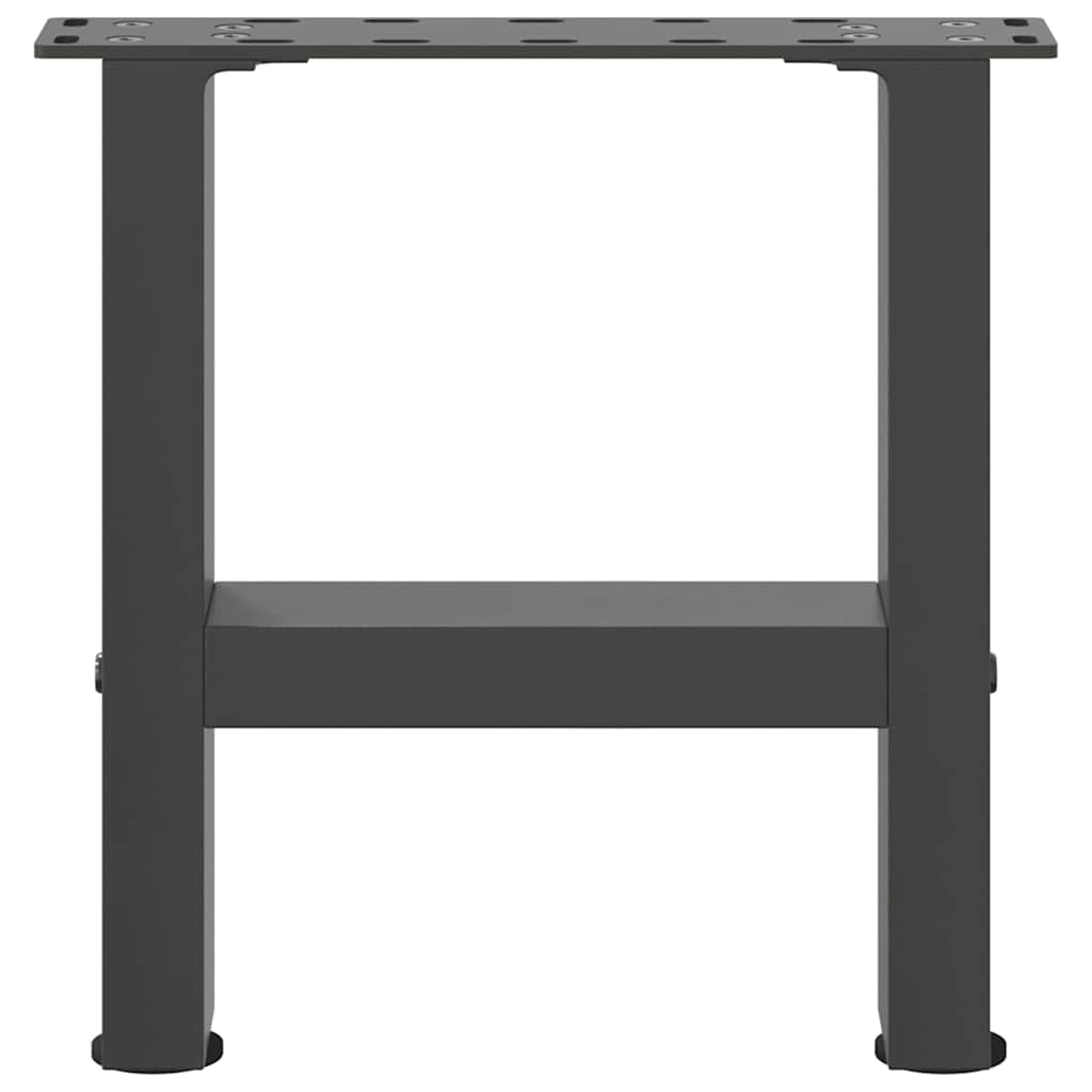 vidaXL Patas para mesa de centro antracita (2 unidades, 30 x 31 cm, acero) - Image 4